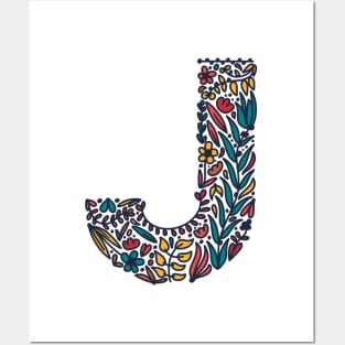 Tropical Letter J Posters and Art
